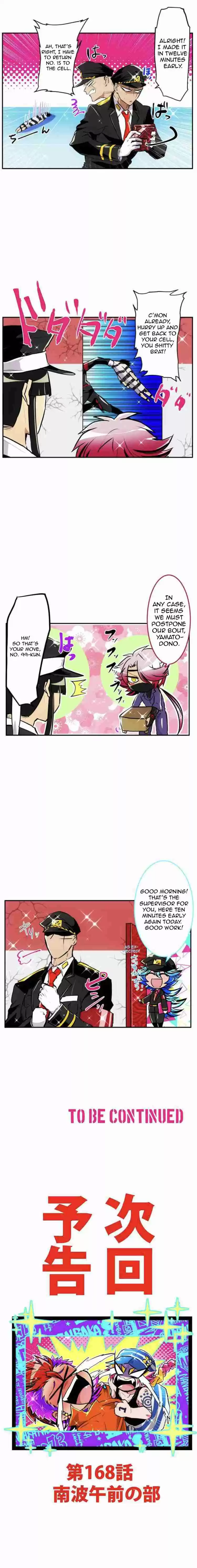 Nanbaka Ch. 167 Hajime and Jyugo's Early Morning DEAD Race (End)