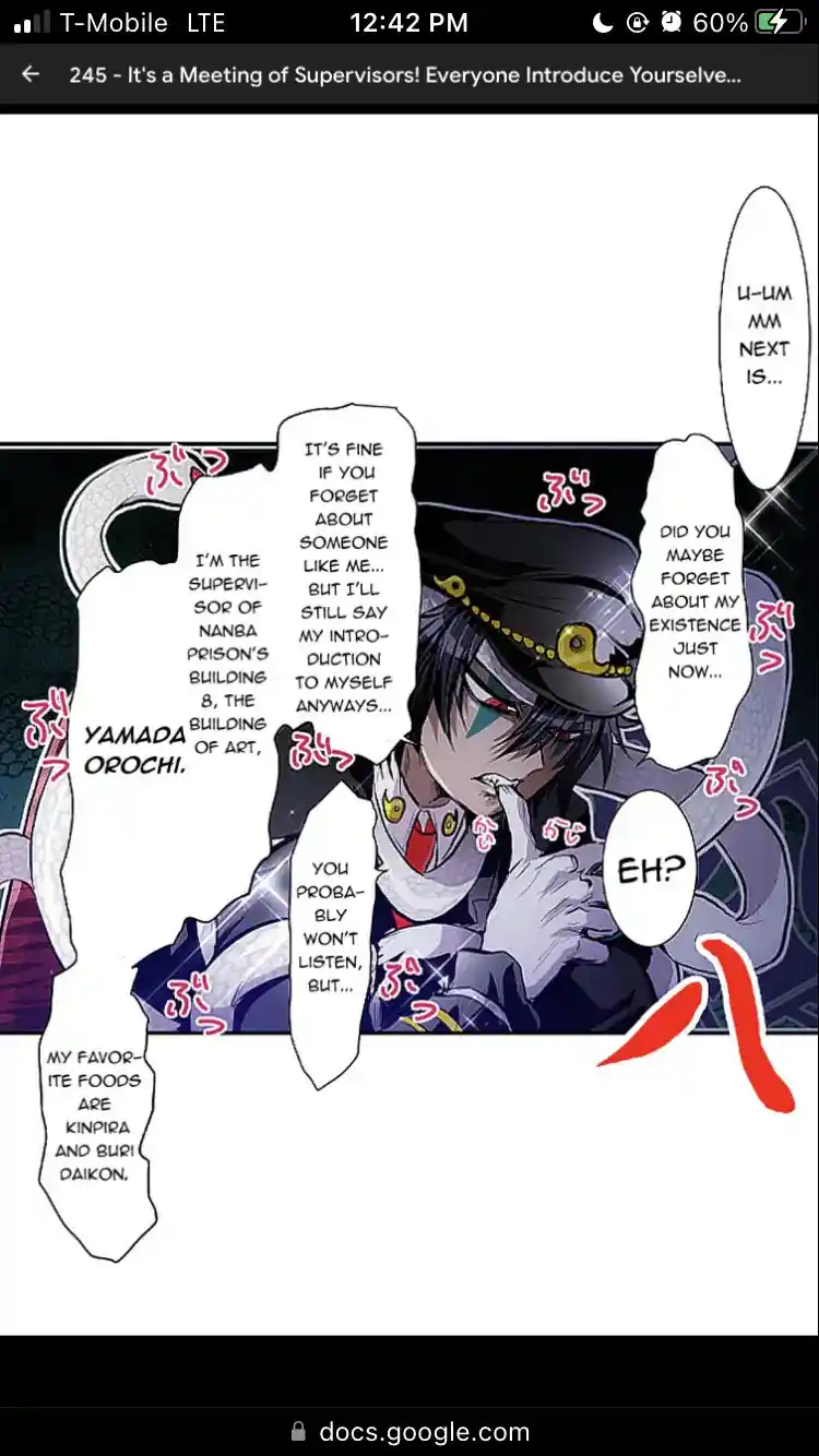 Nanbaka Chapter 245