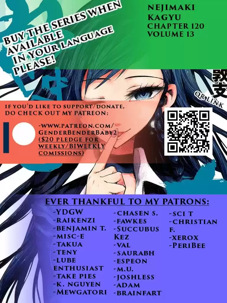 Nejimaki Kagyu Chapter 120