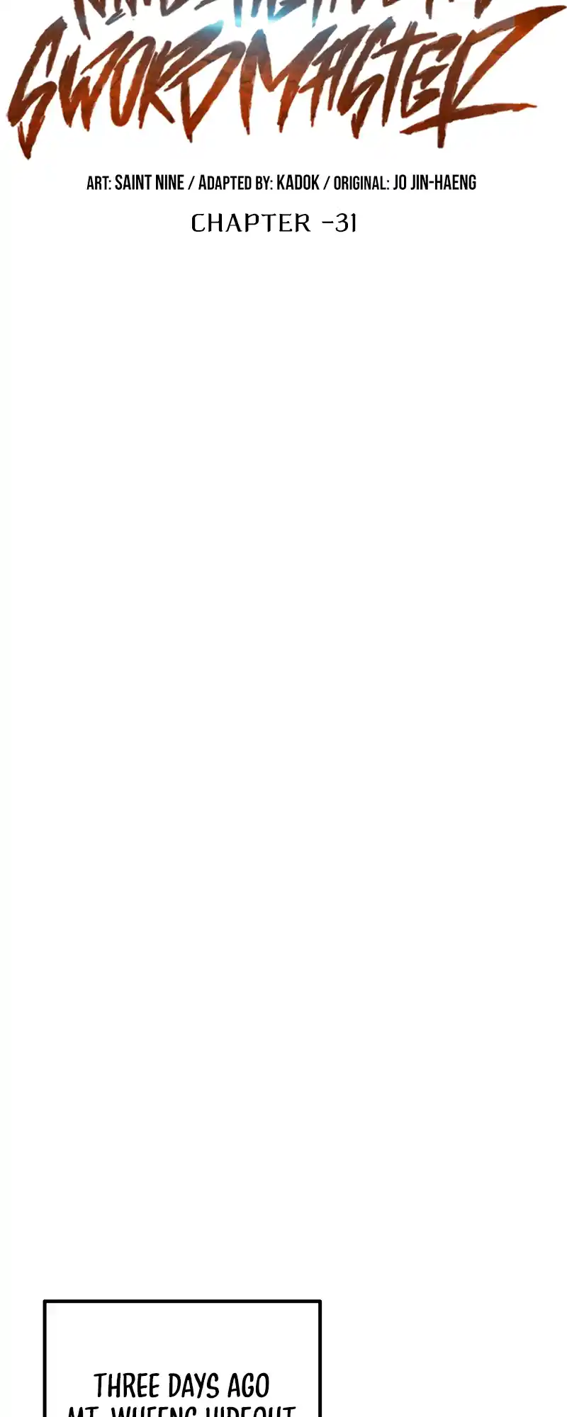 Nine Heavens Swordmaster 31