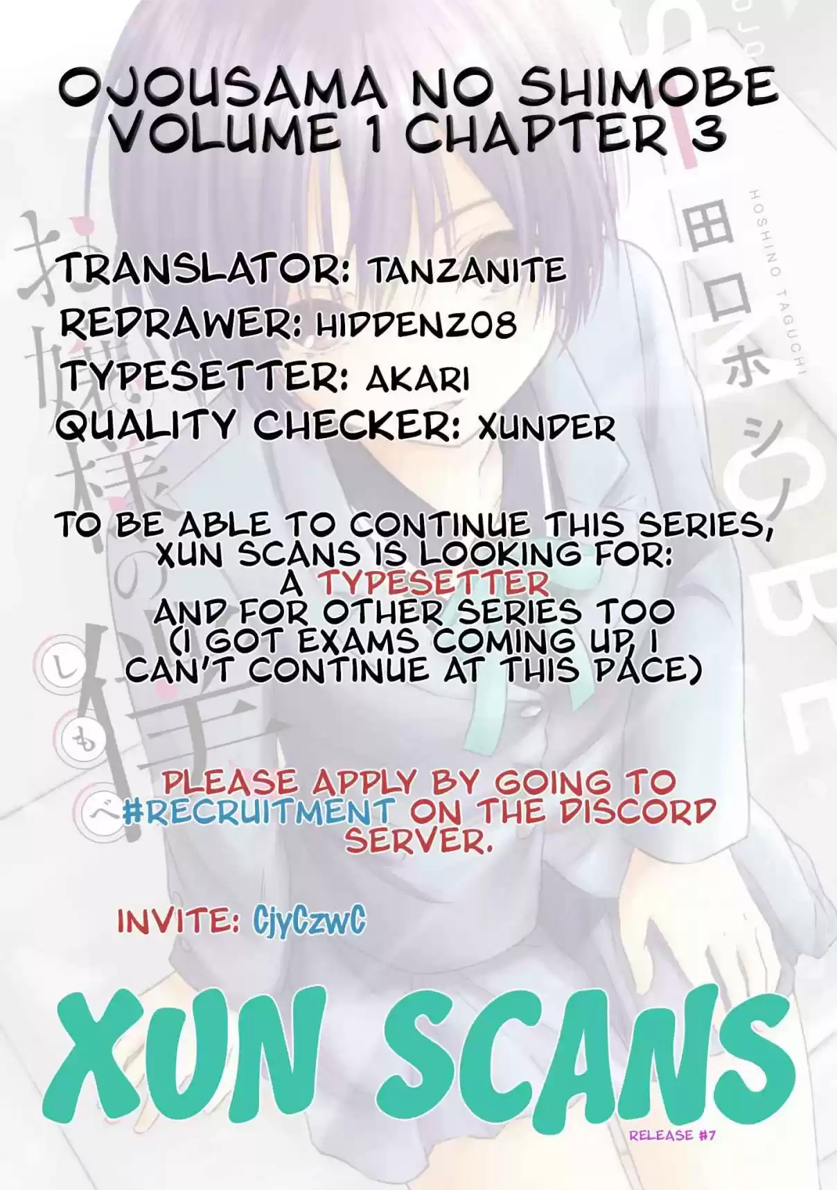 Ojousama no Shimobe Vol. 1 Ch. 3 I'll be your servant