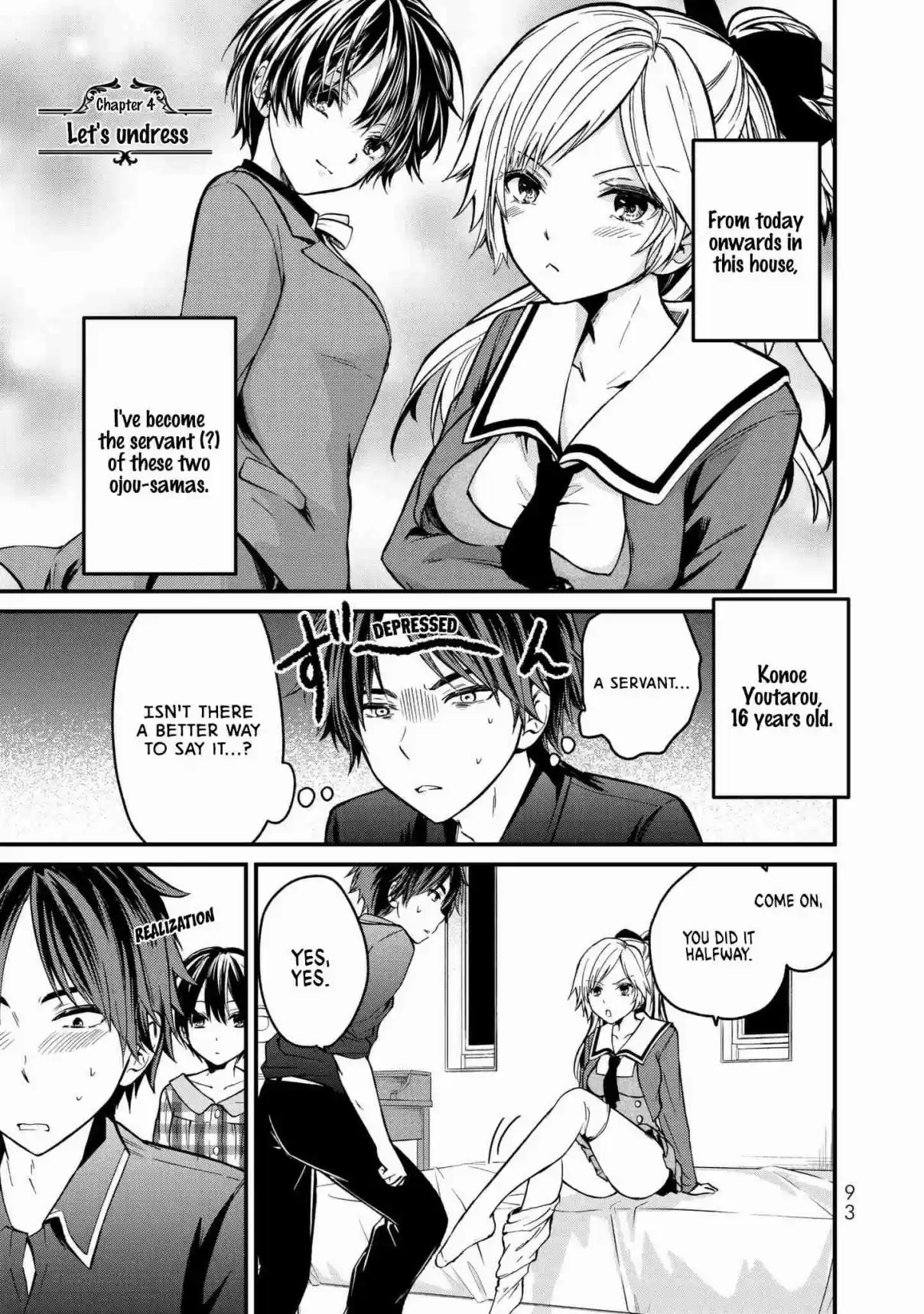 Ojousama no Shimobe Vol. 1 Ch. 4 Let's Undress