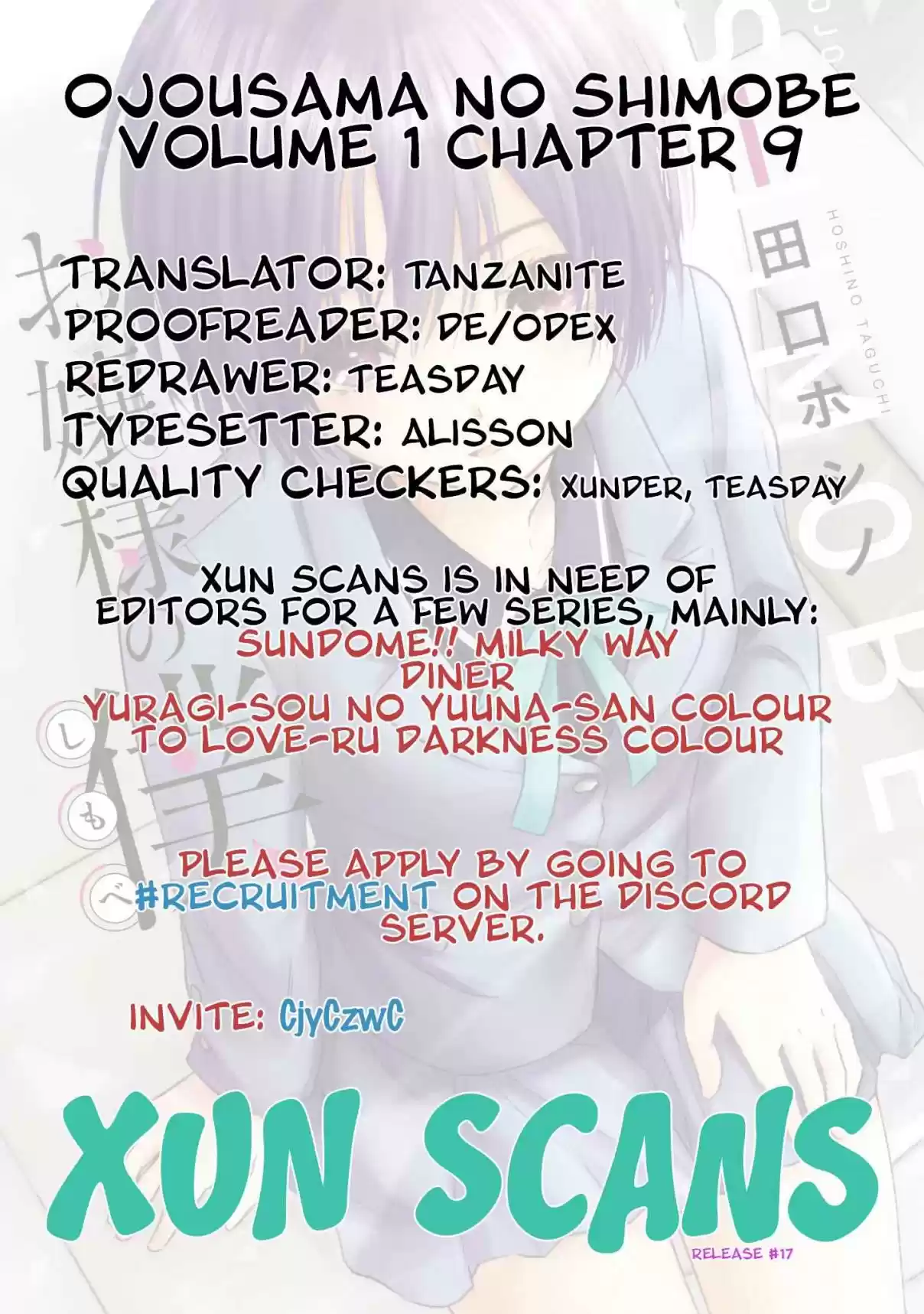 Ojousama no Shimobe Vol. 1 Ch. 9 My Servant