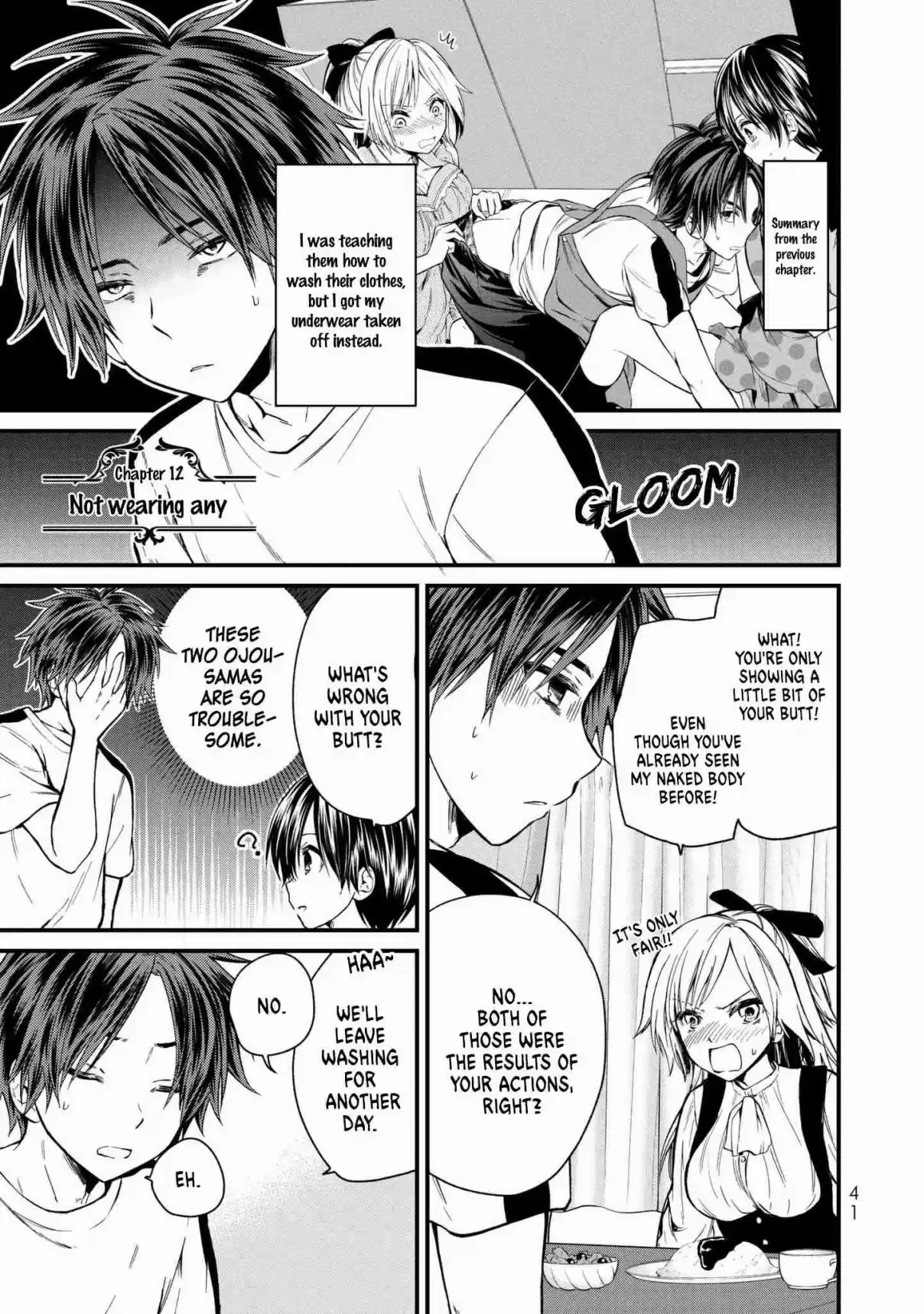 Ojousama no Shimobe Vol. 2 Ch. 12 Not wearing any