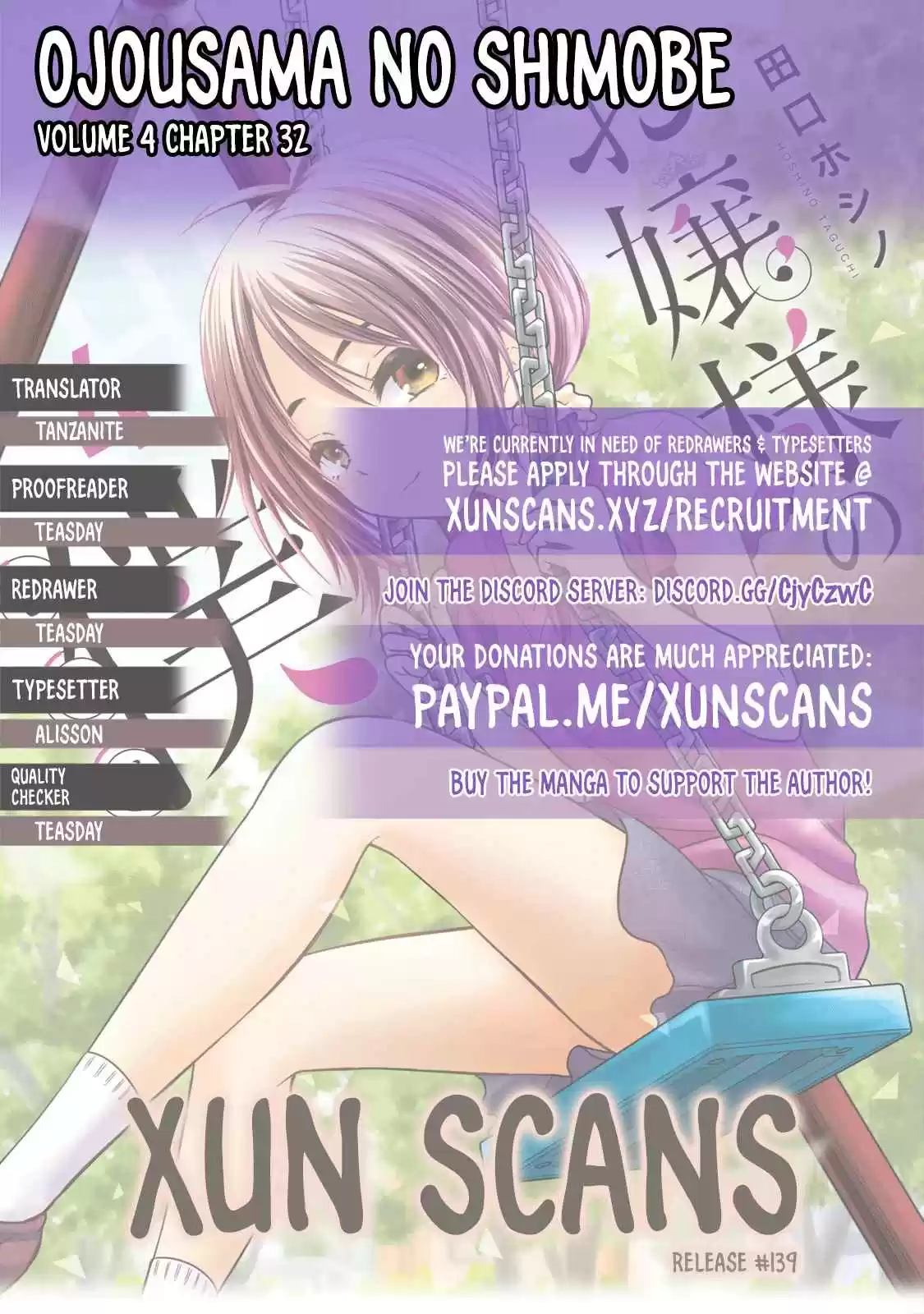 Ojousama no Shimobe Vol. 4 Ch. 32 What a pity