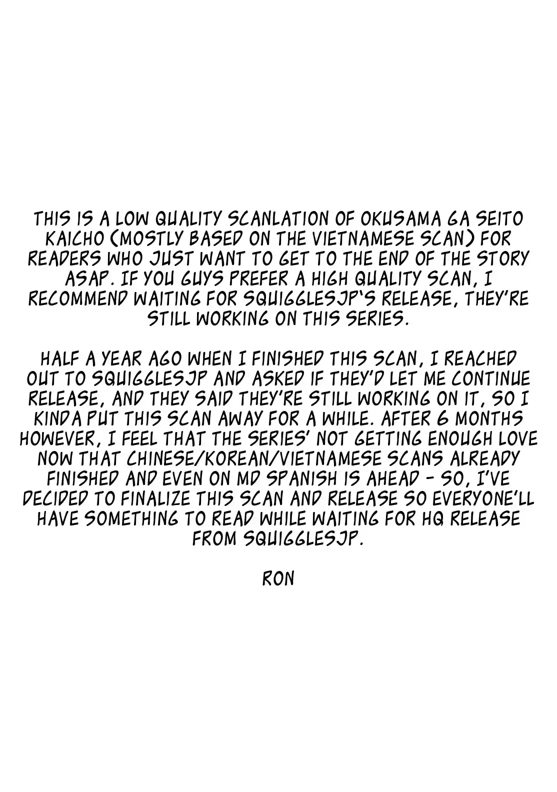 Okusama ga Seito Kaichou! Vol. 12 Ch. 58 SC President's Impatience