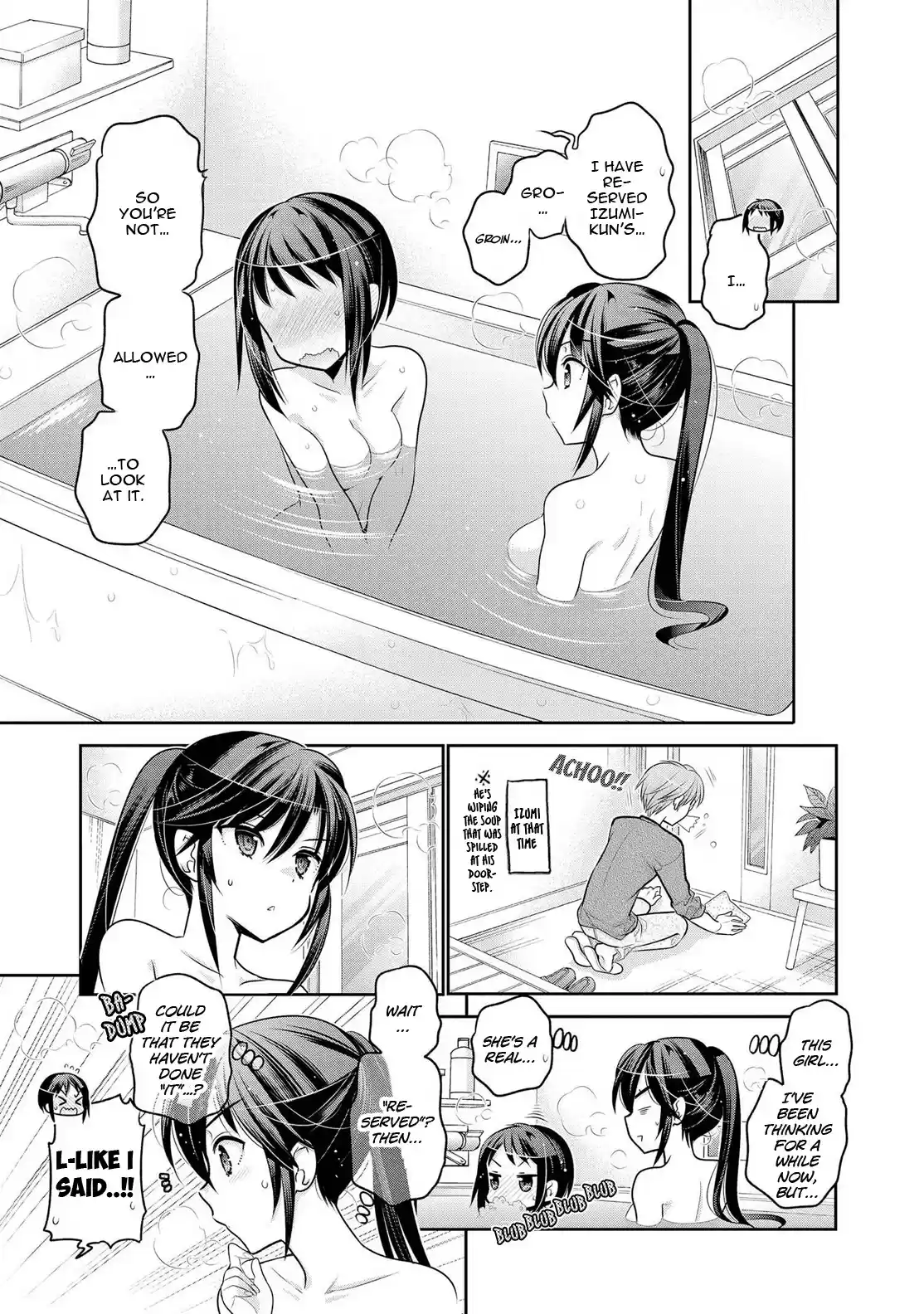 Okusama ga Seito Kaichou! Vol. 12 Ch. 59 SC President and Public Moral Head's "Boiling Hot" Bath
