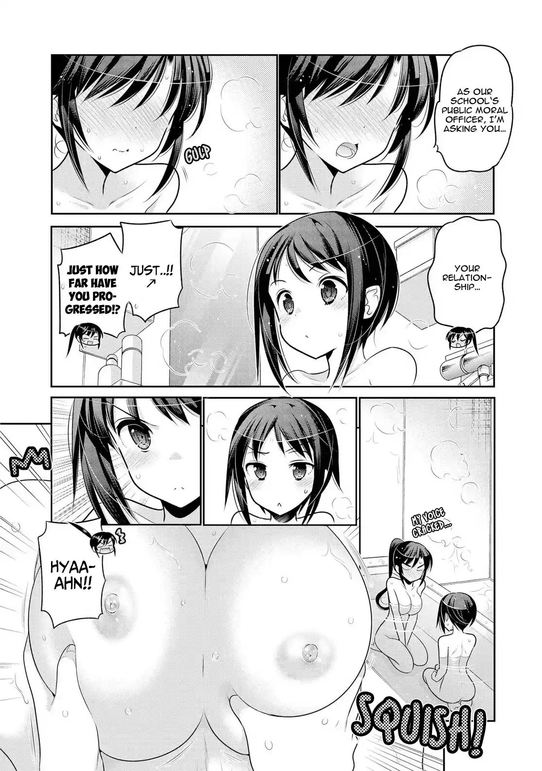 Okusama ga Seito Kaichou! Vol. 12 Ch. 59 SC President and Public Moral Head's "Boiling Hot" Bath