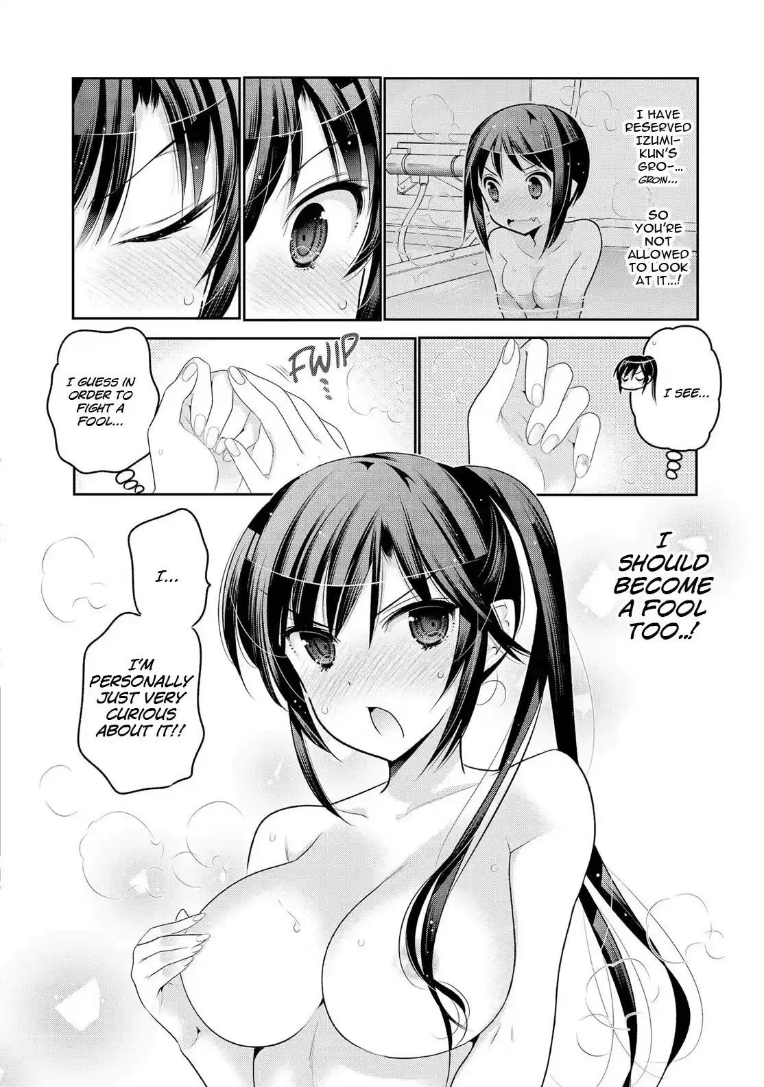 Okusama ga Seito Kaichou! Vol. 12 Ch. 59 SC President and Public Moral Head's "Boiling Hot" Bath