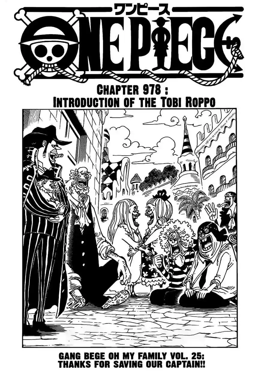 One Piece Ch. 978 Introducing The Tobi Roppo