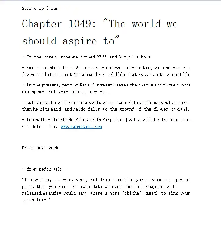 One Piece Chapter 1049