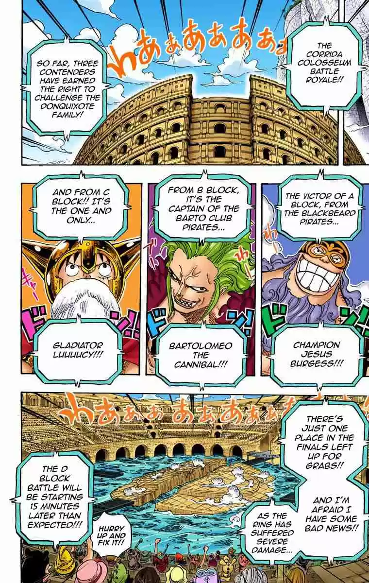 One Piece Digital Colored Comics Vol. 72 Ch. 720 The Imprisoned Gladiators