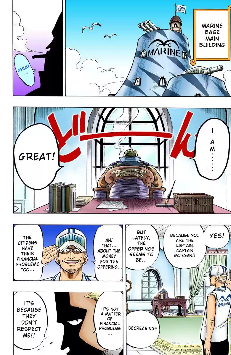 One Piece - Digital Colored Comics Vol.1 Chapter 4: Marine Captain "axe Arm Morgan"