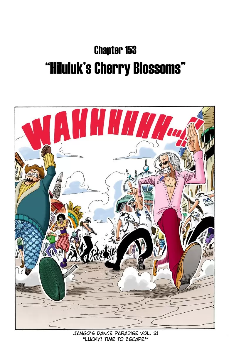One Piece - Digital Colored Comics Vol.17 Chapter 153: Hiluluk's Cherry Blossoms
