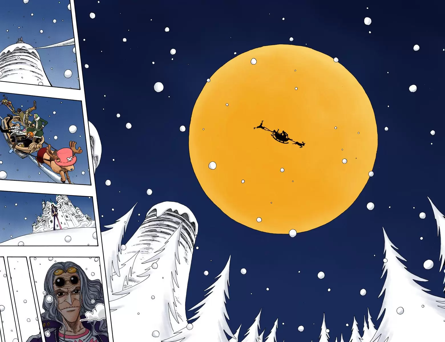 One Piece - Digital Colored Comics Vol.17 Chapter 153: Hiluluk's Cherry Blossoms