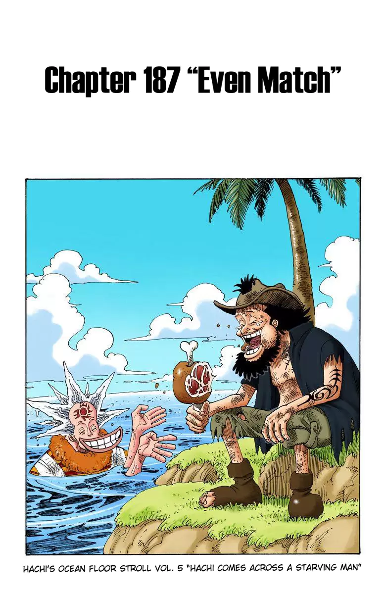 One Piece - Digital Colored Comics Vol.21 Chapter 187: Even Match