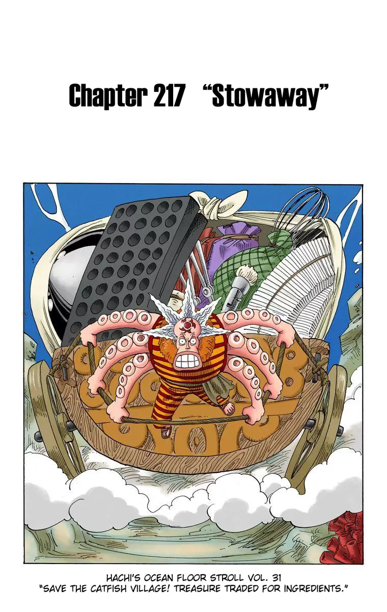 One Piece - Digital Colored Comics Vol.24 Chapter 217: Stowaway