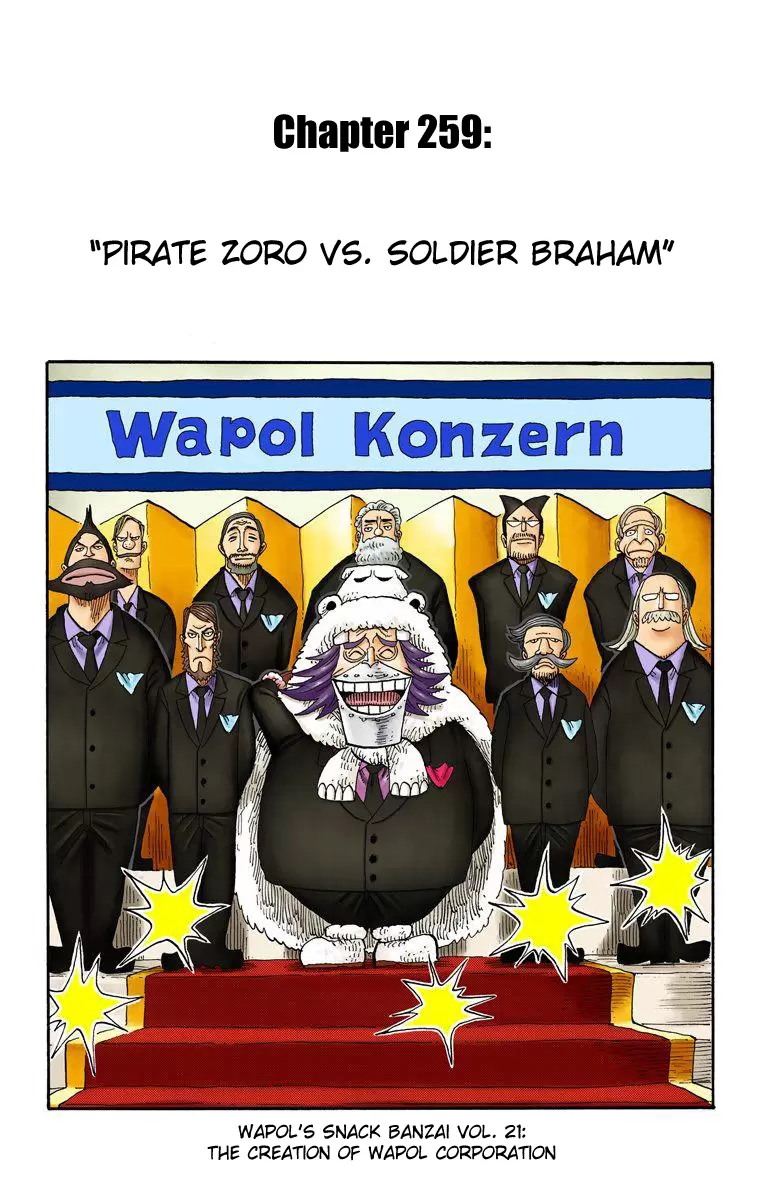 One Piece - Digital Colored Comics Vol.28 Chapter 259: Pirate Zoro Vs Soldier Braham