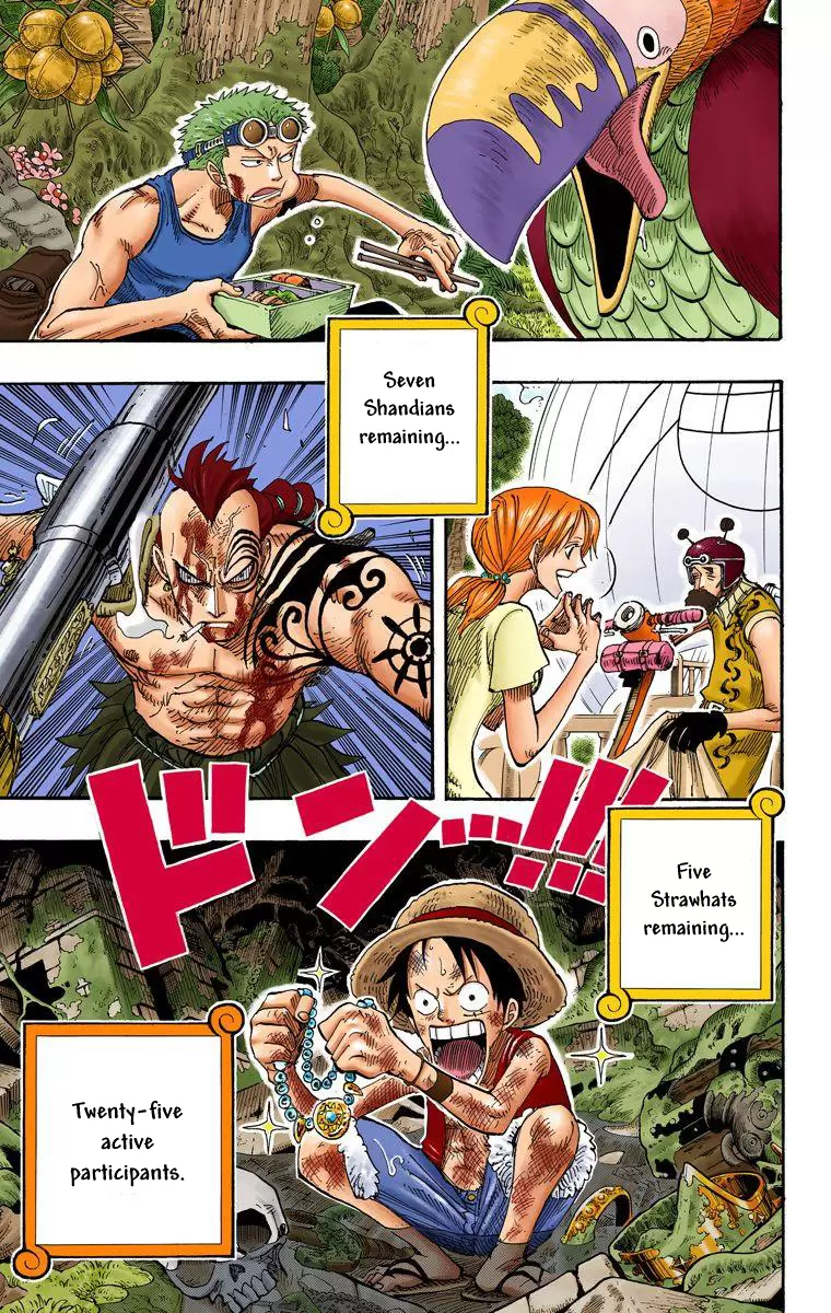 One Piece - Digital Colored Comics Vol.28 Chapter 264: Warrior Kamakiri Vs God Enel
