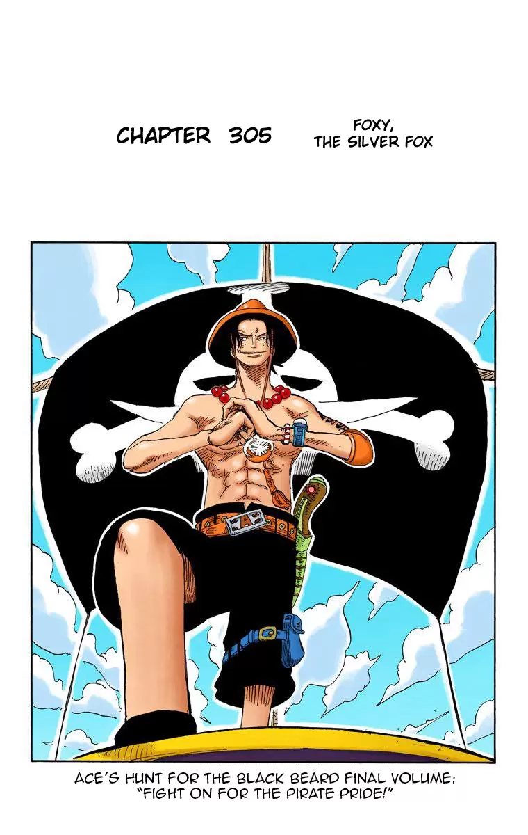 One Piece - Digital Colored Comics Vol.32 Chapter 305: Foxy, The Silver Fox