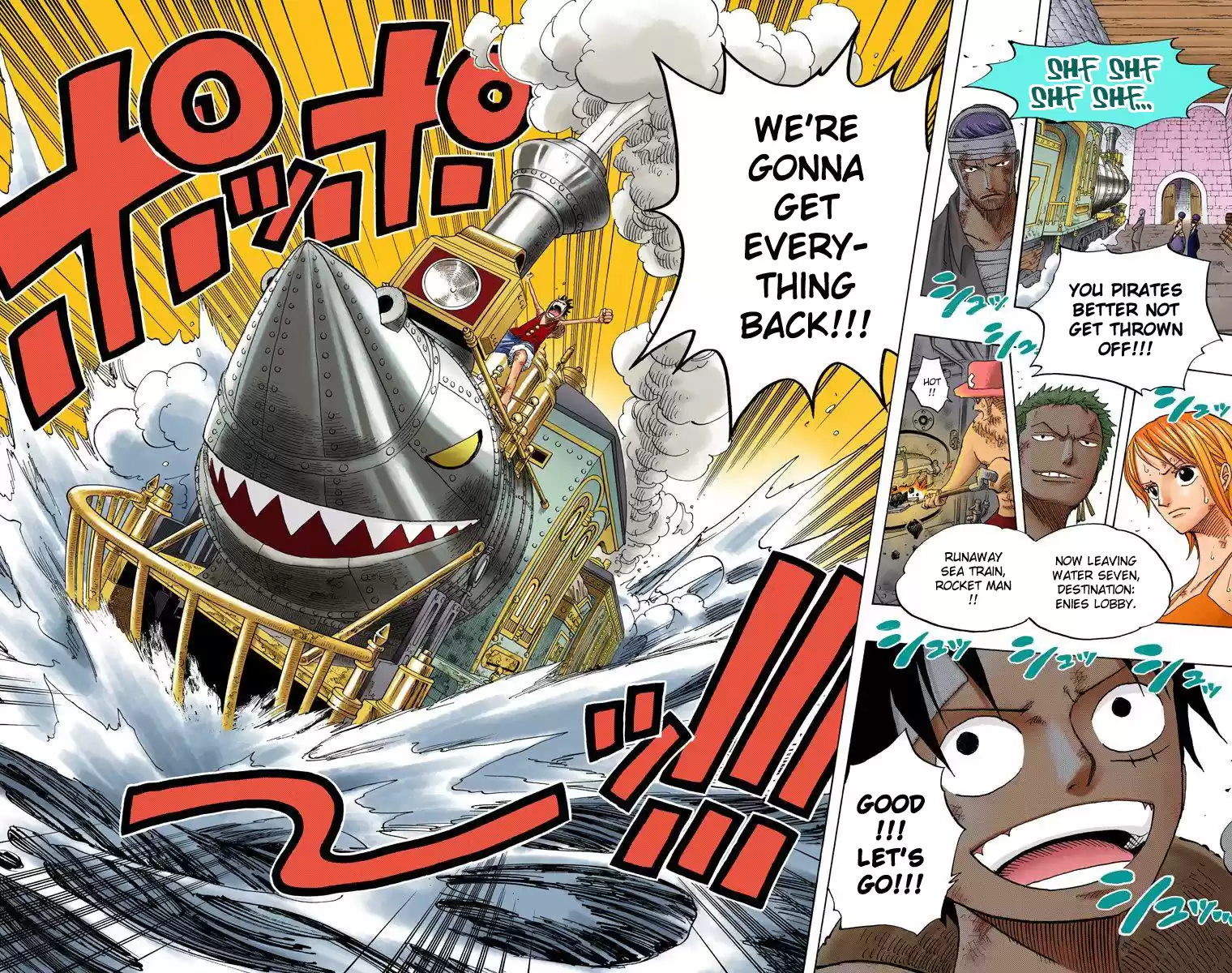 One Piece - Digital Colored Comics Vol.38 Chapter 365: Rocket Man!!