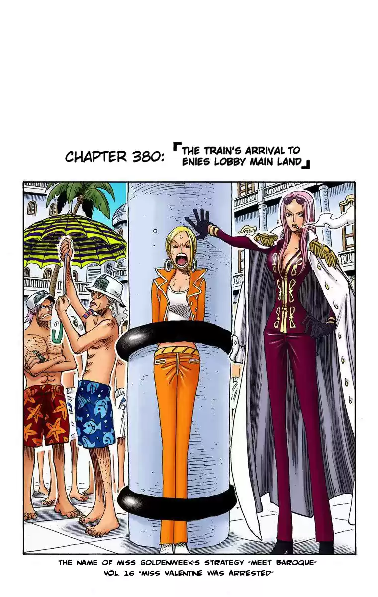 One Piece - Digital Colored Comics Vol.40 Chapter 380: The Train's Arrival To Enies Lobby Main Land