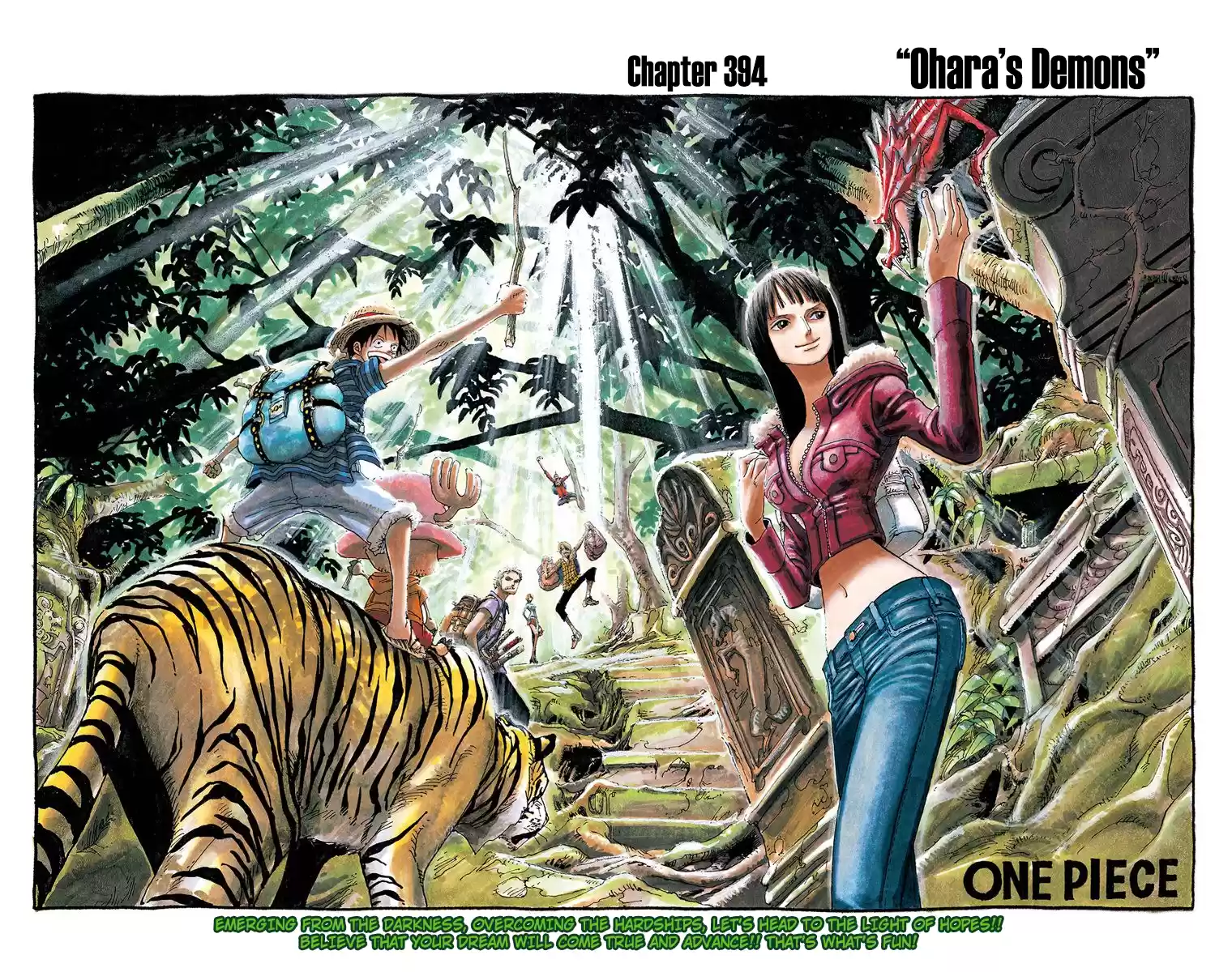 One Piece - Digital Colored Comics Vol.41 Chapter 394: Ohara's Demons