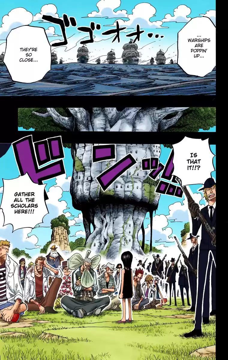One Piece - Digital Colored Comics Vol.41 Chapter 394: Ohara's Demons