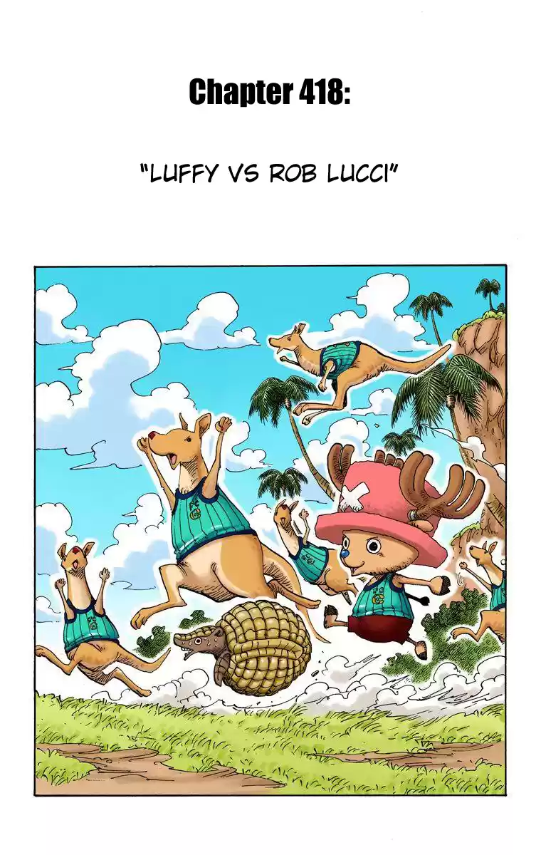 One Piece - Digital Colored Comics Vol.43 Chapter 418: Luffy Vs Rob Lucci
