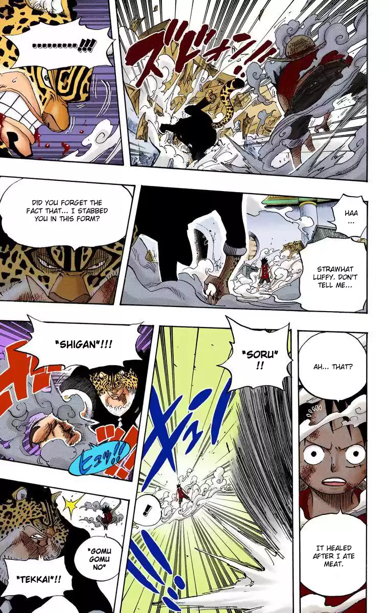 One Piece - Digital Colored Comics Vol.43 Chapter 418: Luffy Vs Rob Lucci