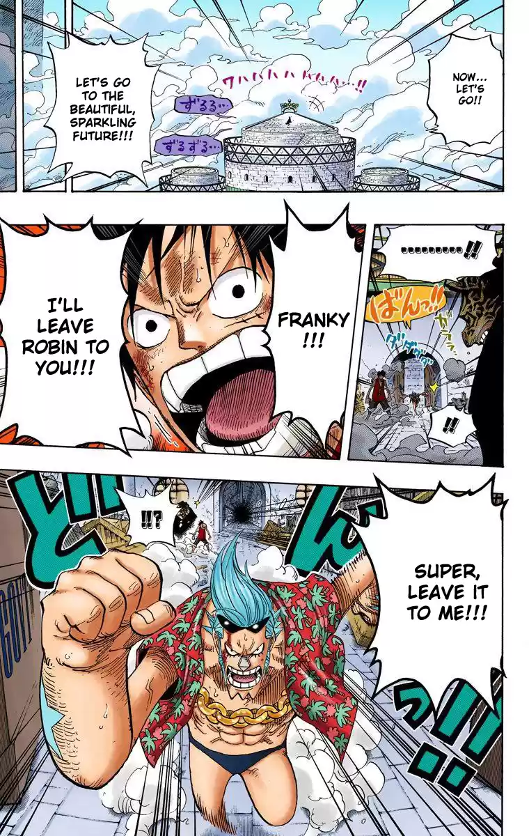 One Piece - Digital Colored Comics Vol.43 Chapter 418: Luffy Vs Rob Lucci