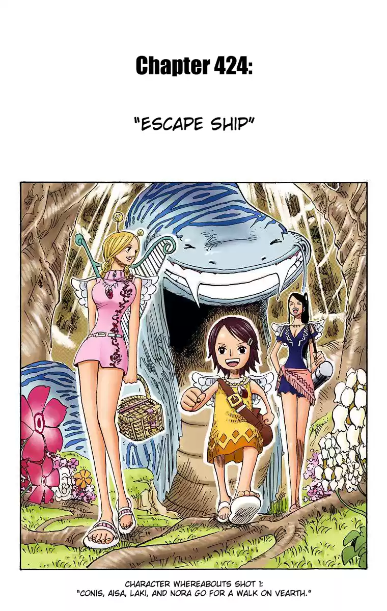 One Piece - Digital Colored Comics Vol.44 Chapter 424: Escape Ship