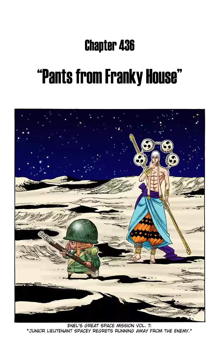 One Piece - Digital Colored Comics Vol.45 Chapter 436: Pants From Franky House