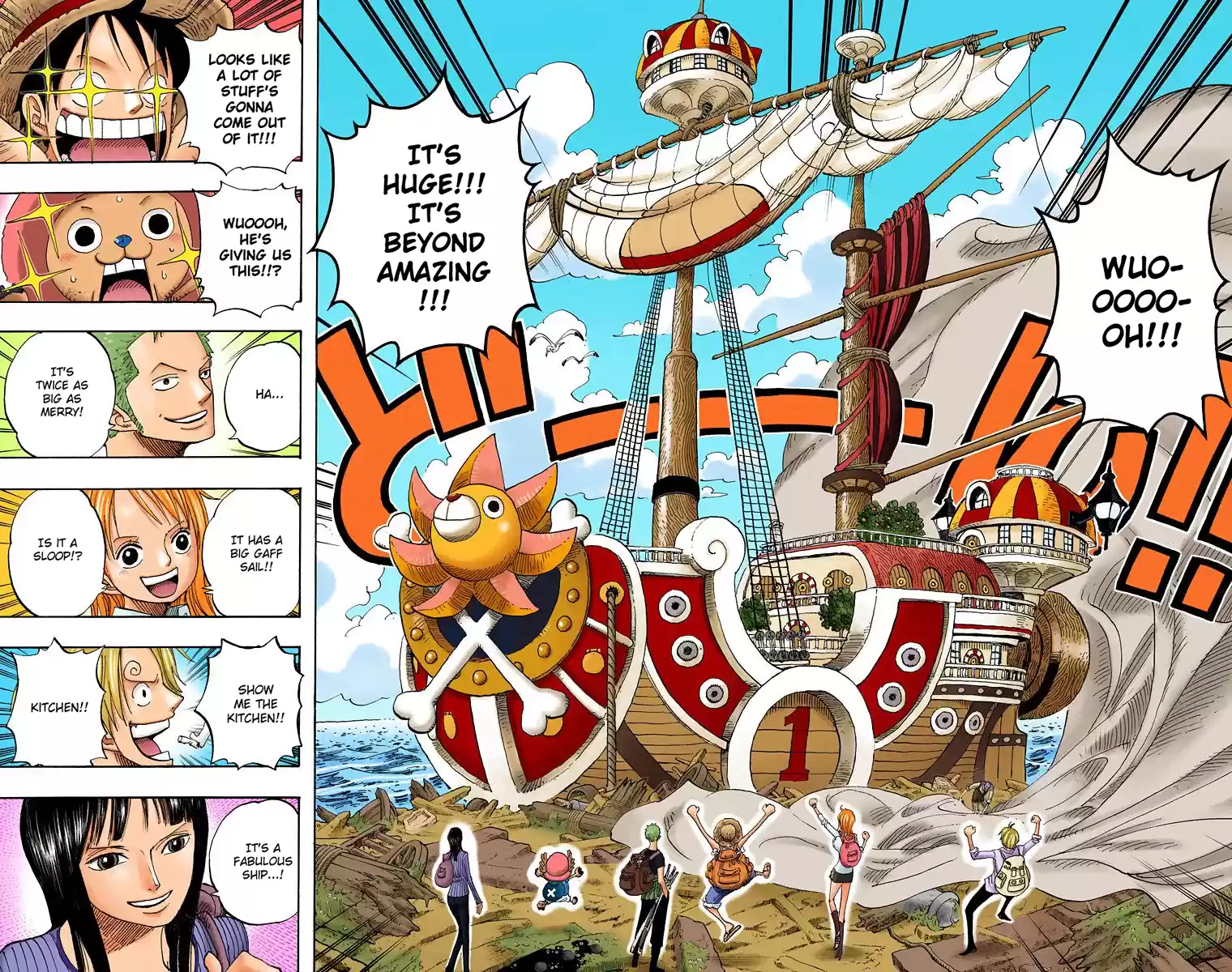 One Piece - Digital Colored Comics Vol.45 Chapter 436: Pants From Franky House