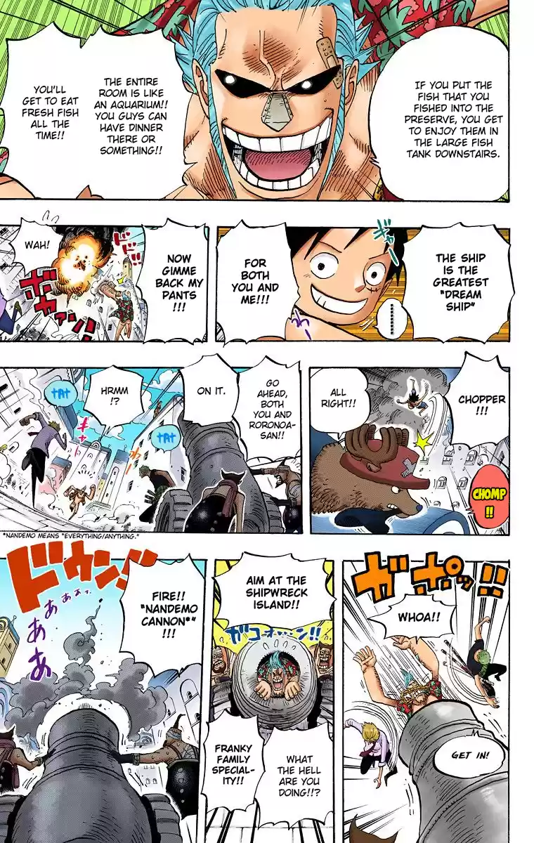 One Piece - Digital Colored Comics Vol.45 Chapter 436: Pants From Franky House