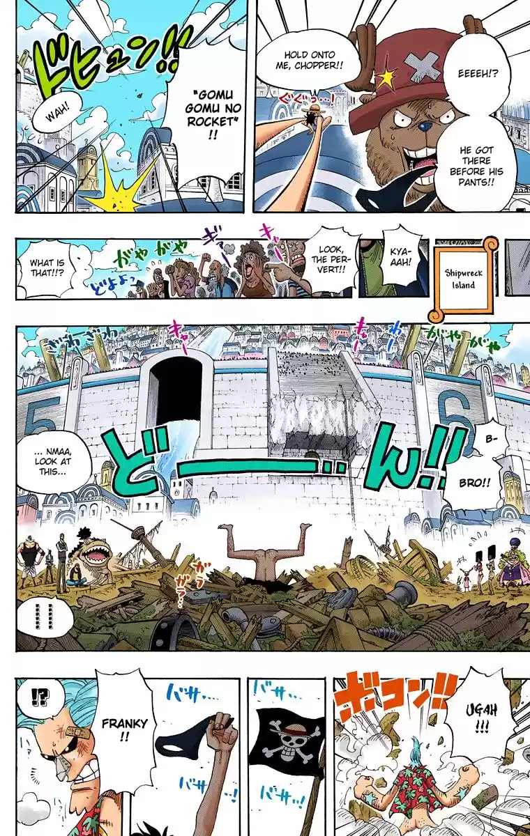 One Piece - Digital Colored Comics Vol.45 Chapter 436: Pants From Franky House