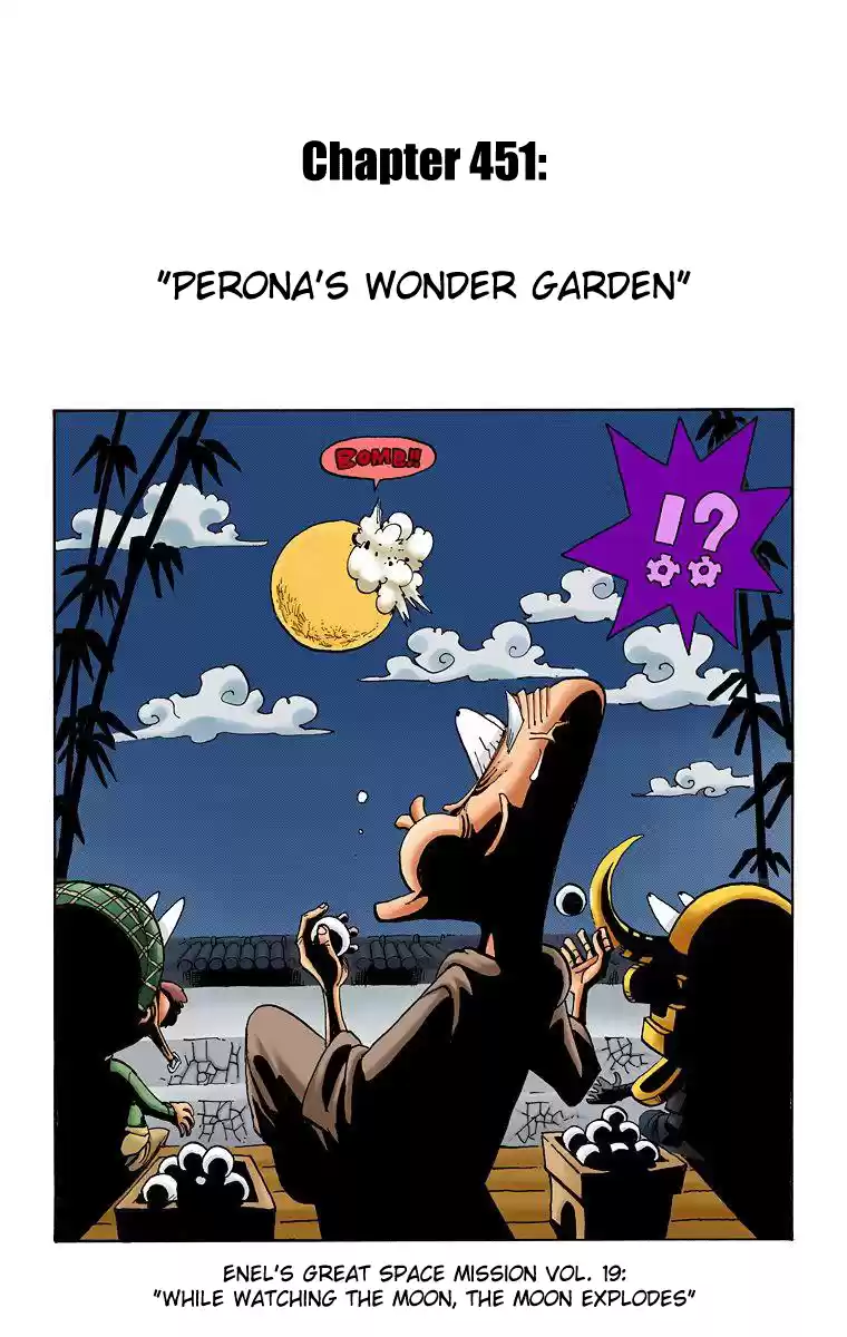 One Piece - Digital Colored Comics Vol.47 Chapter 451: Perona's Wonder Garden