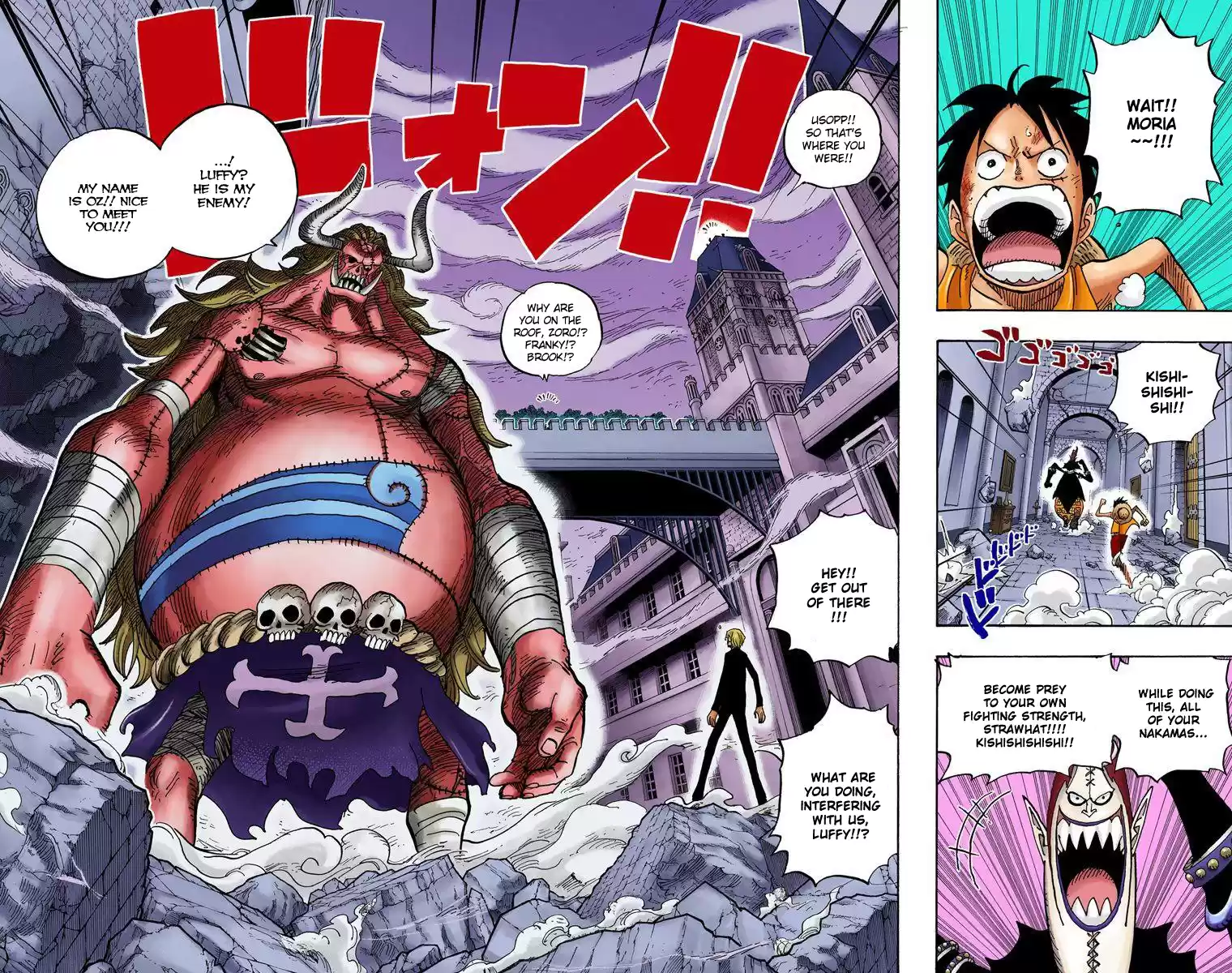 One Piece - Digital Colored Comics Vol.48 Chapter 470: Oz Vs The Strawhat Crew