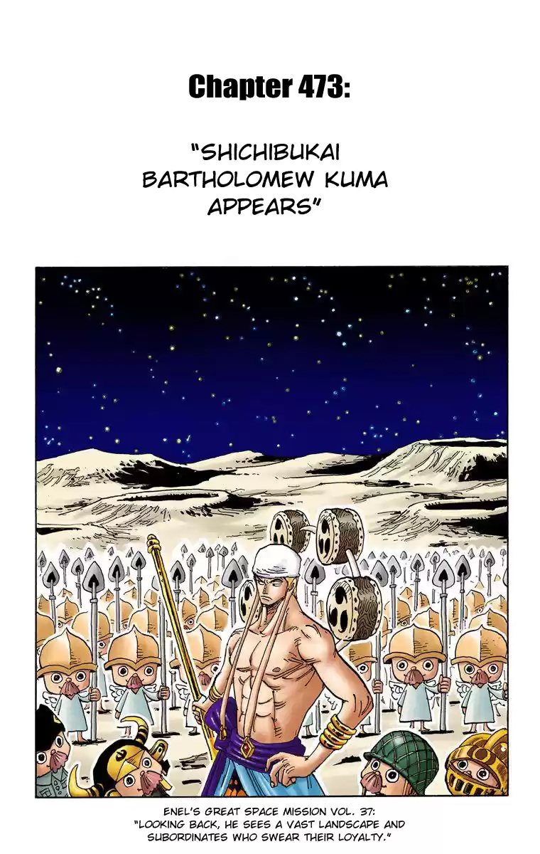One Piece - Digital Colored Comics Vol.49 Chapter 473: Shichibukai Bartholomew Kuma Appears