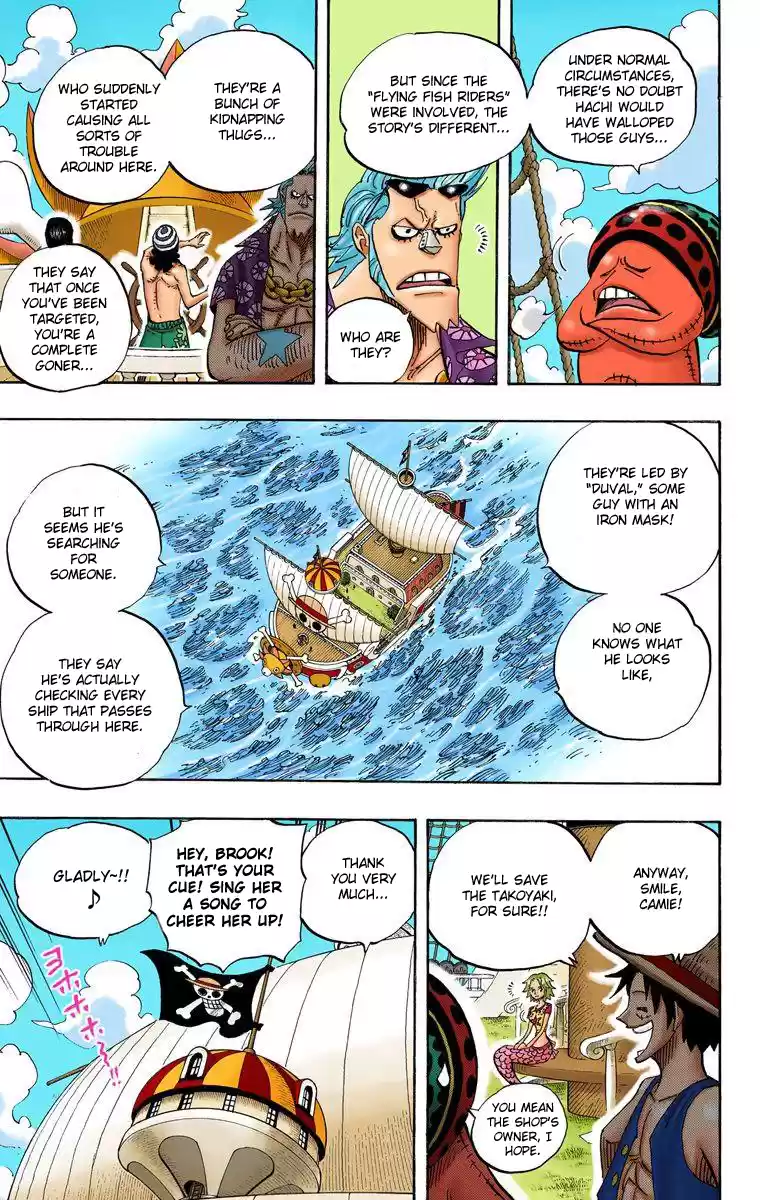 One Piece - Digital Colored Comics Vol.50 Chapter 491: The Flying Fish Riders