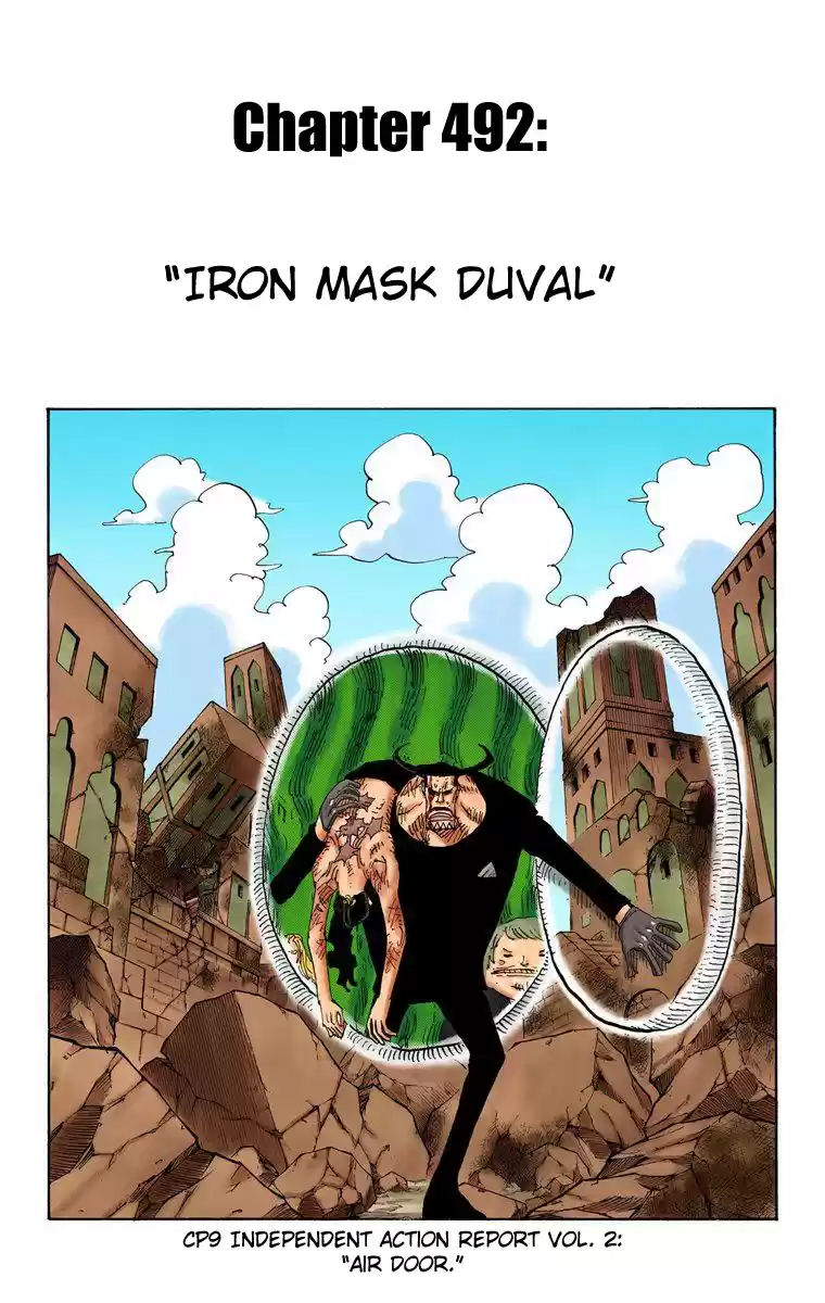 One Piece - Digital Colored Comics Vol.51 Chapter 492: Iron Mask Duval