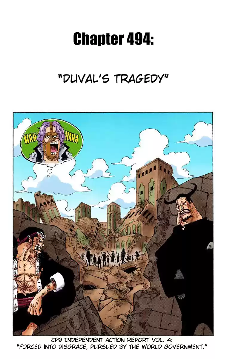 One Piece - Digital Colored Comics Vol.51 Chapter 494: Duval's Tragedy