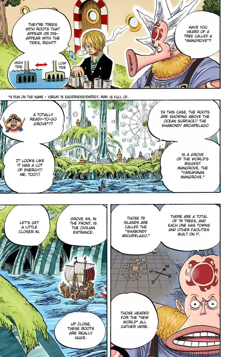 One Piece - Digital Colored Comics Vol.51 Chapter 496: Yarukiman Mangrove