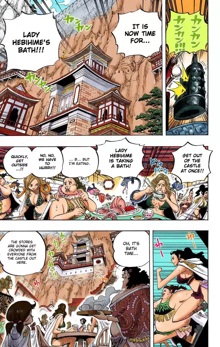 One Piece - Digital Colored Comics Vol.53 Chapter 517: Bath Time