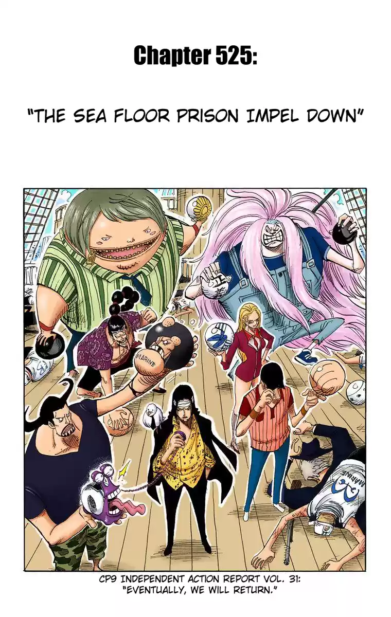 One Piece - Digital Colored Comics Vol.54 Chapter 525: The Sea Floor Prison, Impel Down