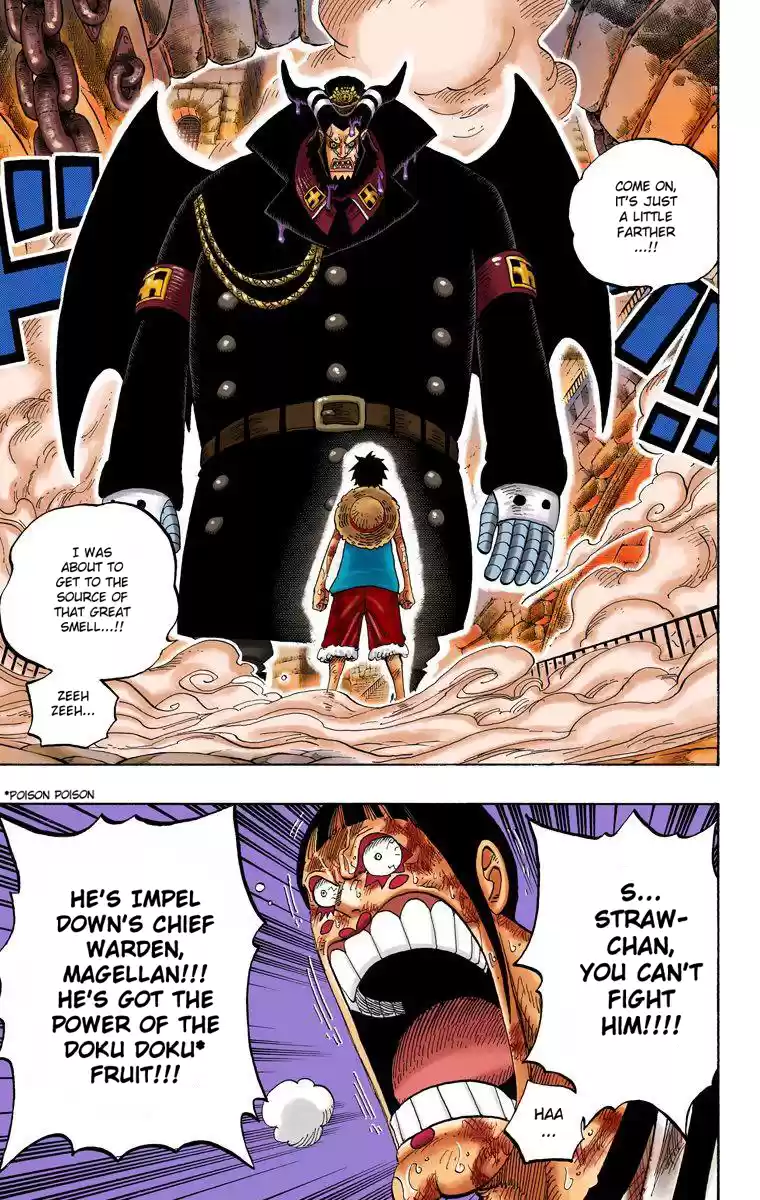 One Piece - Digital Colored Comics Vol.55 Chapter 534: Chief Warden Magellan Vs. Pirate Luffy