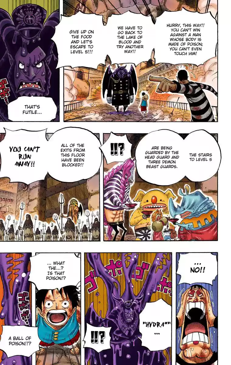 One Piece - Digital Colored Comics Vol.55 Chapter 534: Chief Warden Magellan Vs. Pirate Luffy