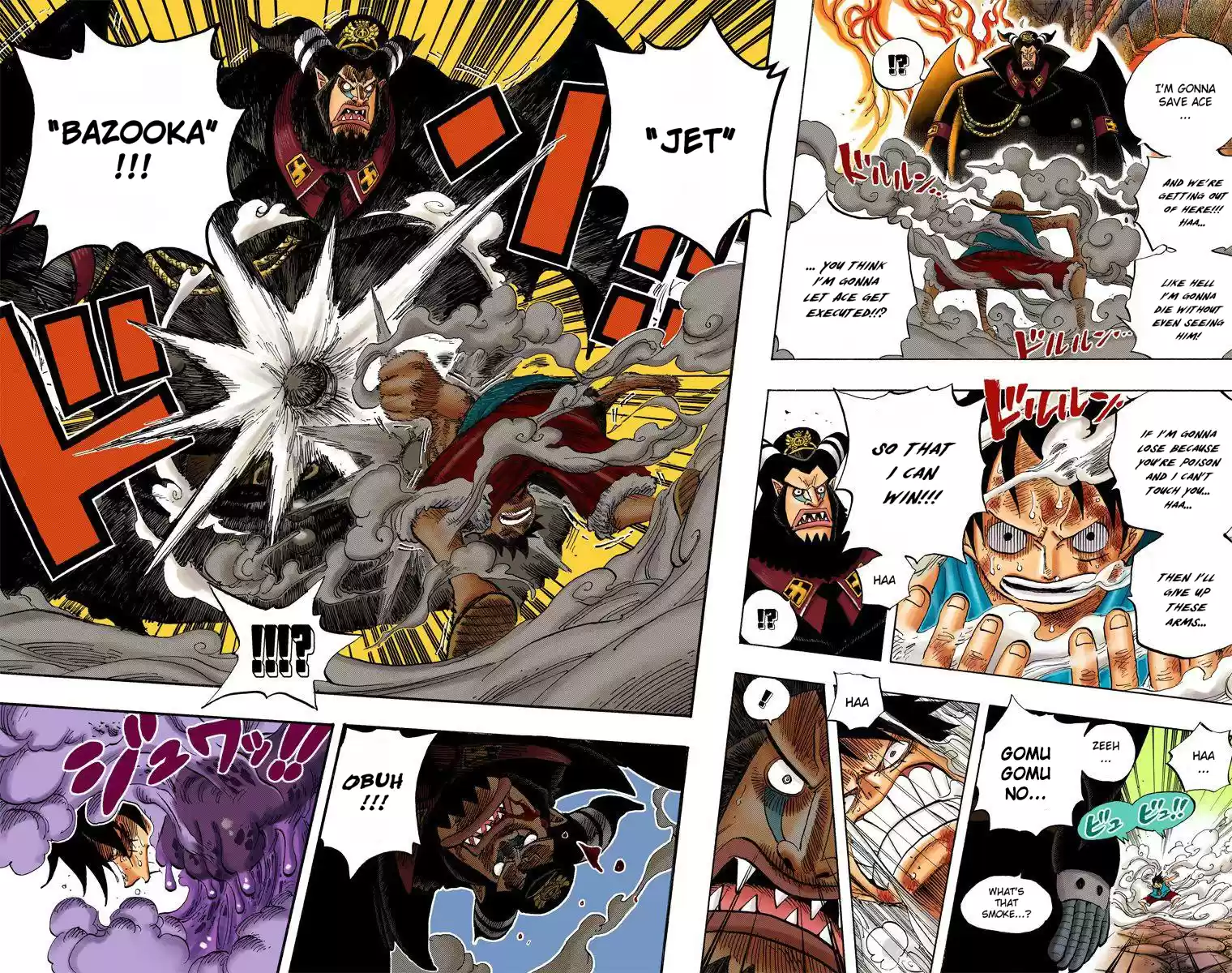 One Piece - Digital Colored Comics Vol.55 Chapter 534: Chief Warden Magellan Vs. Pirate Luffy