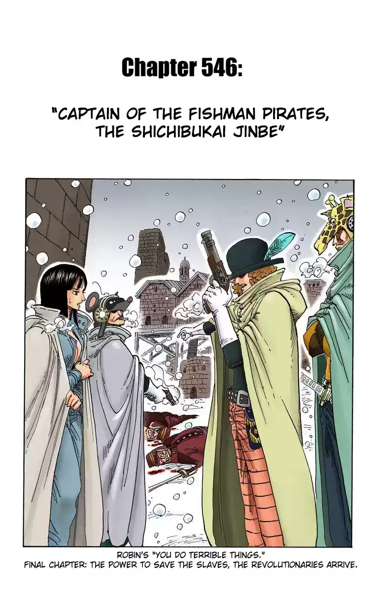 One Piece - Digital Colored Comics Vol.56 Chapter 546: Captain Of The Fishman Pirates, The Shichibukai Jinbe