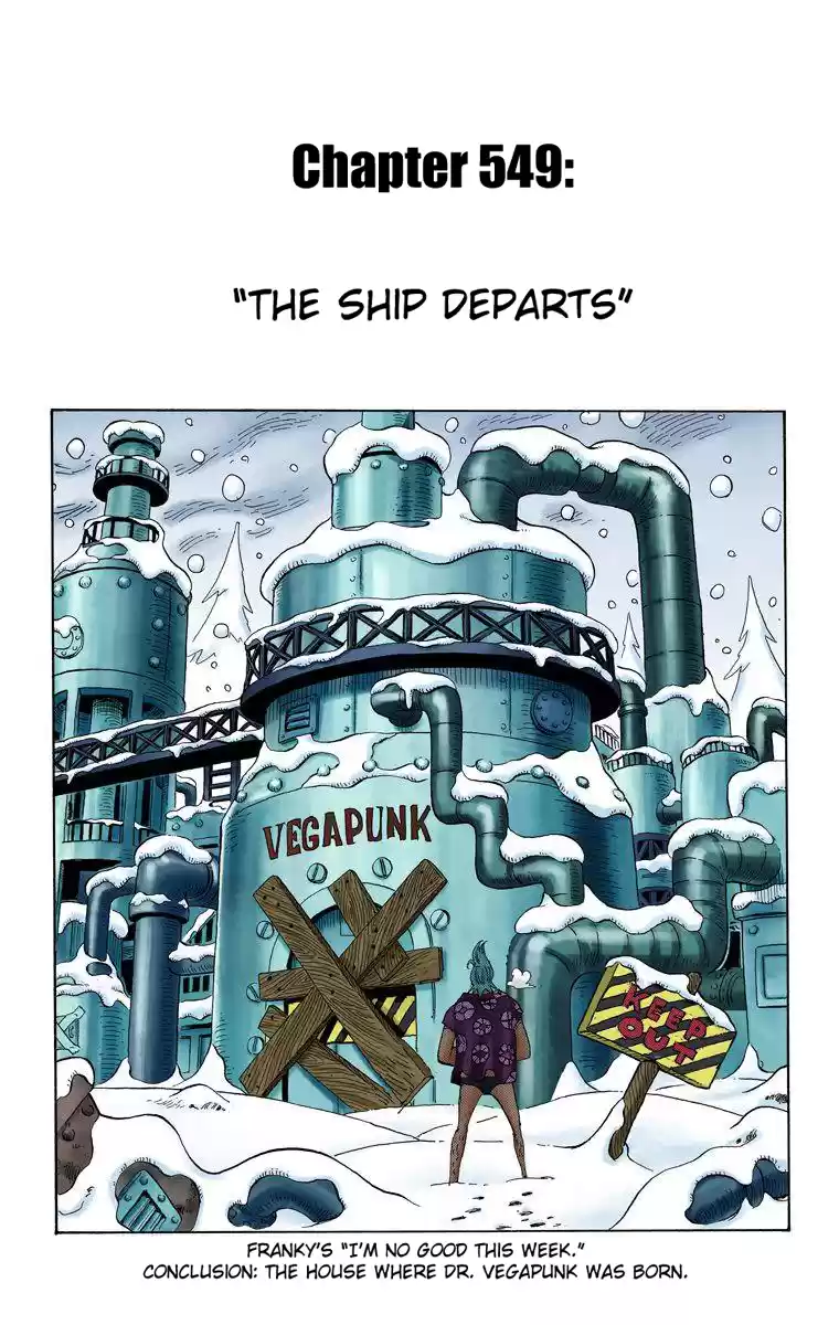 One Piece - Digital Colored Comics Vol.56 Chapter 549: The Ship Departs